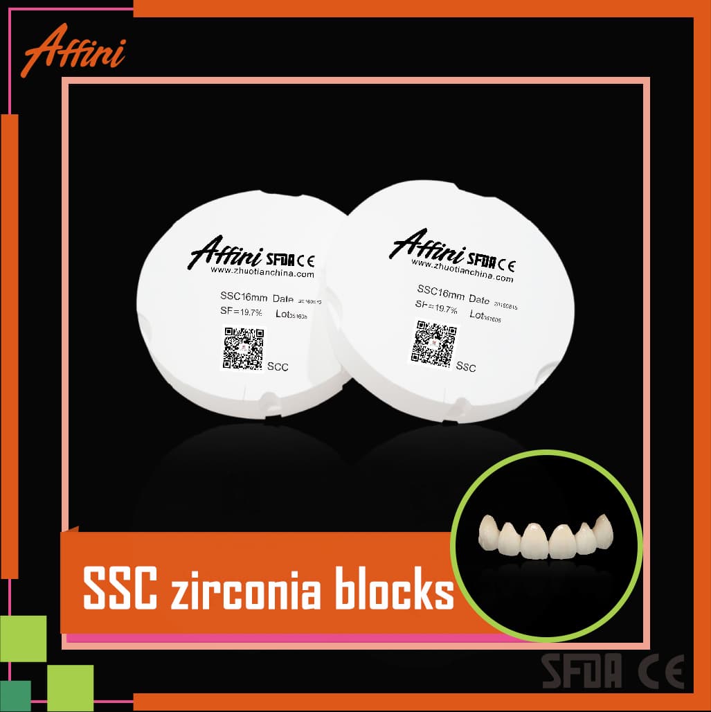SSC Zotion AFFINI dental zirconia block